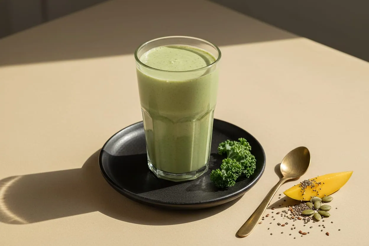 Kale, seeds & blended greens