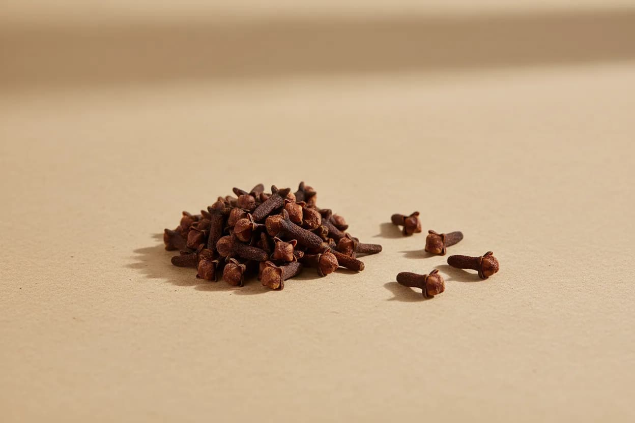 A clove dulls touch and makes hot things hurt more